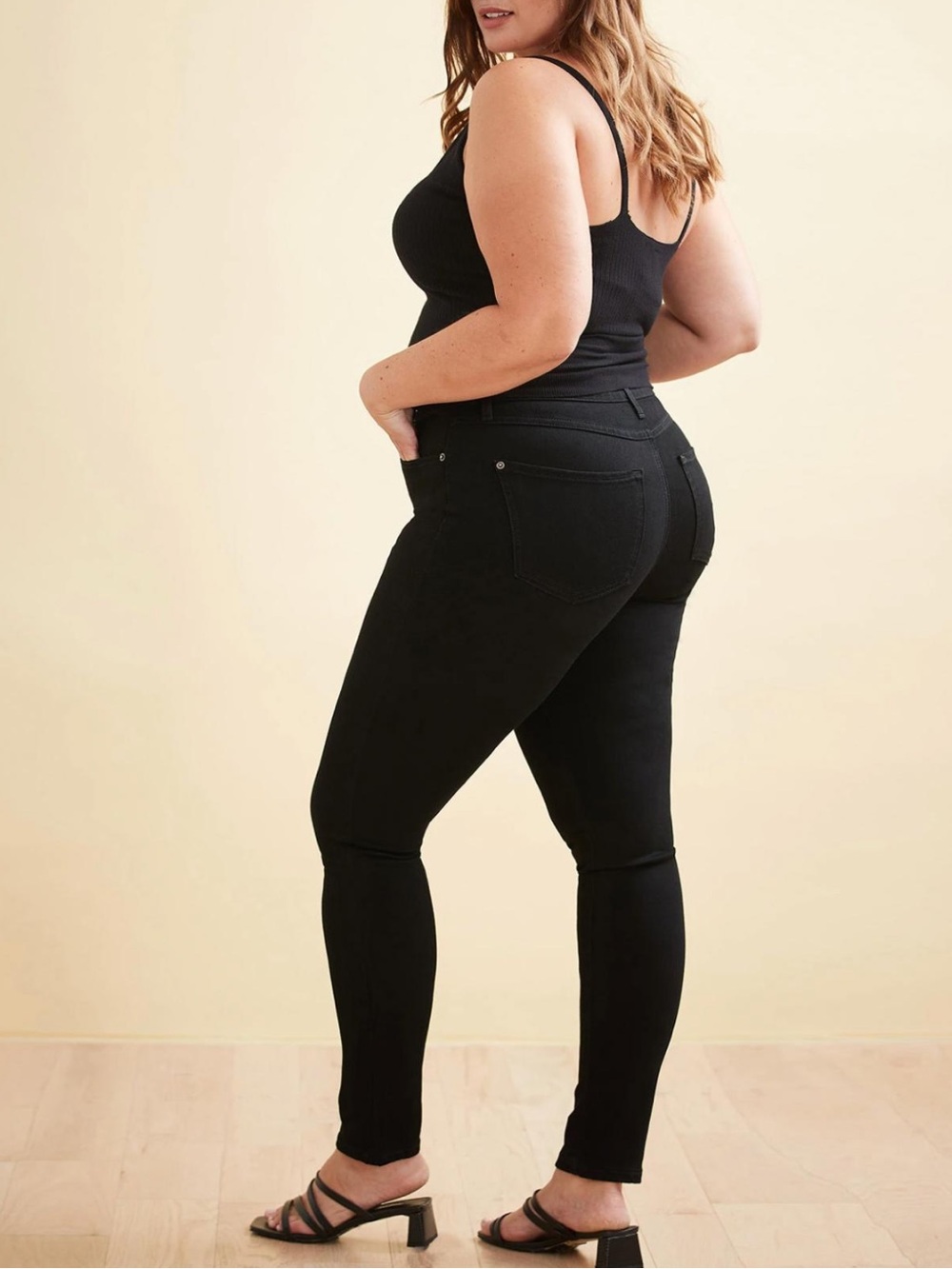 Betabrand Black Skinny Jeans Size 2XL